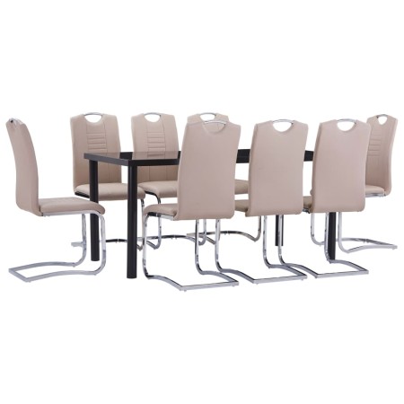 Juego de comedor 9 piezas cuero sintético color capuchino von , Möbelsets für Küchen und Esszimmer - Ref: Foro24-3053076, Pre...