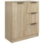 Sideboard aus Sonoma-Eichensperrholz, 60 x 30 x 70 cm von vidaXL, Sideboards - Ref: Foro24-811082, Preis: 88,34 €, Rabatt: %
