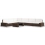 Juego de muebles de jardín 7 piezas ratán sintético marrón de , Conjuntos de jardín - Ref: Foro24-3054596, Precio: 673,30 €