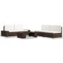 Juego de muebles de jardín 5 piezas ratán sintético marrón von , Gartensets - Ref: Foro24-3054594, Preis: 441,72 €, Rabatt: %