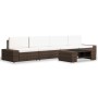 Juego de muebles de jardín 5 piezas ratán sintético marrón von , Gartensets - Ref: Foro24-3054594, Preis: 441,72 €, Rabatt: %