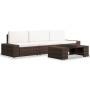 Juego de muebles de jardín 4 piezas ratán sintético marrón | Foro24.es | Tu tienda online para hogar, jardín y más Foro24.es