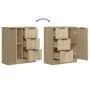 Sideboard aus Sonoma-Eichensperrholz, 60 x 30 x 70 cm von vidaXL, Sideboards - Ref: Foro24-811082, Preis: 90,39 €, Rabatt: %
