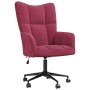 Sillón de relax de terciopelo rojo vino tinto | Foro24.es | Tu tienda online para hogar, jardín y más Foro24.es