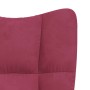 Sillón de relax de terciopelo rojo vino tinto | Foro24.es | Tu tienda online para hogar, jardín y más Foro24.es