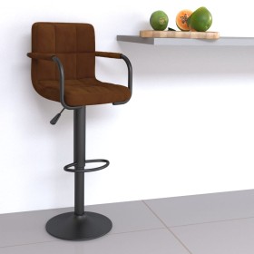Taburete de cocina de terciopelo marrón von , Küchenhocker - Ref: Foro24-334646, Preis: 77,08 €, Rabatt: %
