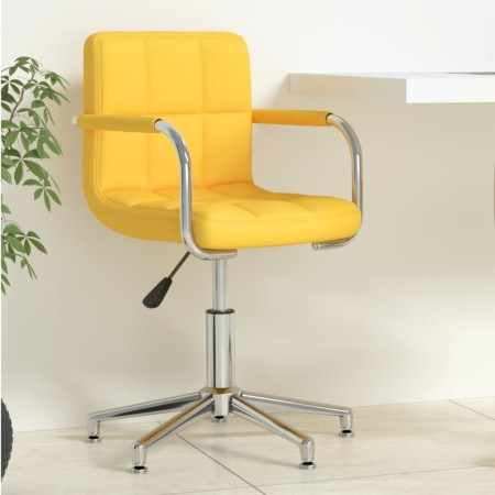 Silla de oficina giratoria de tela amarilla mostaza de , Sillas de oficina - Ref: Foro24-334736, Precio: 105,56 €, Descuento: %