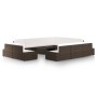 Juego de muebles de jardín 12 pzas con cojines ratán PE marrón de , Conjuntos de jardín - Ref: Foro24-3067160, Precio: 1,00 €
