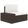 Juego de muebles de jardín 12 pzas con cojines ratán PE marrón by , Garden sets - Ref: Foro24-3067160, Price: 1,00 €, Discoun...