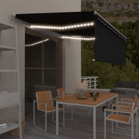 Toldo retráctil manual con persiana y LED antracita 4,5x3 m von , Markisen - Ref: Foro24-3069324, Preis: 412,36 €, Rabatt: %