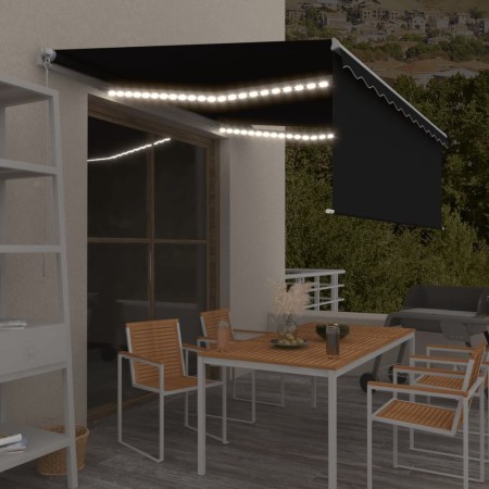 Toldo retráctil manual con persiana y LED antracita 4,5x3 m von , Markisen - Ref: Foro24-3069324, Preis: 412,36 €, Rabatt: %