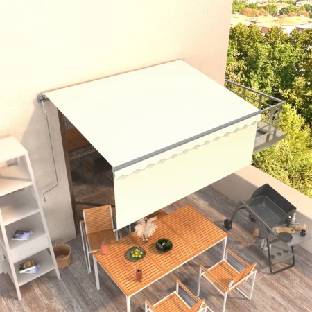 Toldo automático retráctil con persiana color crema 3x2,5m by , Awnings - Ref: Foro24-3069387, Price: 351,01 €, Discount: %