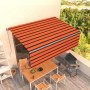 Toldo retráctil manual con persiana naranja y marrón 4x3 m von , Markisen - Ref: Foro24-3069420, Preis: 286,33 €, Rabatt: %