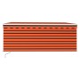 Toldo retráctil manual con persiana naranja y marrón 3,5x2,5 m | Foro24.es | Tu tienda online para hogar, jardín y más Foro24.es