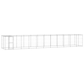 Perrera de exterior de acero galvanizado con