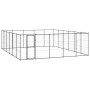 Perrera de exterior de acero 36,3 m² de , Casetas y cercados para perros - Ref: Foro24-3082324, Precio: 743,25 €, Descuento: %