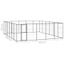 Perrera de exterior de acero 36,3 m² de , Casetas y cercados para perros - Ref: Foro24-3082324, Precio: 743,25 €, Descuento: %
