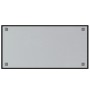 Pizarra magnética de pared vidrio templado negro 100x50 cm