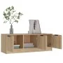 Sonoma oak plywood TV cabinet 102x35x36.5 cm by vidaXL, TV Furniture - Ref: Foro24-811361, Price: 63,92 €, Discount: %