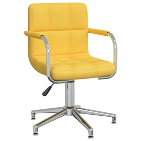 Silla de comedor giratoria de tela amarilla mostaza by , dining chairs - Ref: Foro24-3088069, Price: 105,45 €, Discount: %
