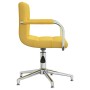 Silla de comedor giratoria de tela amarilla mostaza by , dining chairs - Ref: Foro24-3088069, Price: 105,45 €, Discount: %