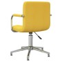Silla de comedor giratoria de tela amarilla mostaza by , dining chairs - Ref: Foro24-3088069, Price: 105,45 €, Discount: %