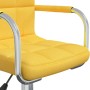 Silla de comedor giratoria de tela amarilla mostaza by , dining chairs - Ref: Foro24-3088069, Price: 105,45 €, Discount: %