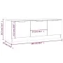 Sonoma oak plywood TV cabinet 102x35x36.5 cm by vidaXL, TV Furniture - Ref: Foro24-811361, Price: 63,92 €, Discount: %