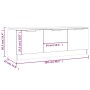 TV-Schrank aus Sonoma-Eichensperrholz, 102 x 35 x 36,5 cm von vidaXL, TV-Möbel - Ref: Foro24-811361, Preis: 66,16 €, Rabatt: %