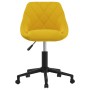 Silla de comedor giratoria de terciopelo amarillo mostaza by , dining chairs - Ref: Foro24-3089039, Price: 83,50 €, Discount: %