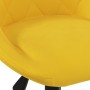Silla de comedor giratoria de terciopelo amarillo mostaza by , dining chairs - Ref: Foro24-3089039, Price: 83,50 €, Discount: %