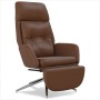 Sillón de relax y reposapiés cuero auténtico y sintético marrón | Foro24.es | Tu tienda online para hogar, jardín y más Foro24.es