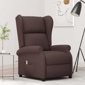 Sillón orejero reclinable eléctrico de tela