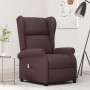 Sillón orejero reclinable eléctrico de tela marrón oscuro | Foro24.es | Tu tienda online para hogar, jardín y más Foro24.es
