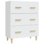 Weißes Sperrholz-Sideboard 70x34x90 cm von vidaXL, Sideboards - Ref: Foro24-812150, Preis: 92,63 €, Rabatt: %
