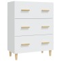 Weißes Sperrholz-Sideboard 70x34x90 cm von vidaXL, Sideboards - Ref: Foro24-812150, Preis: 93,85 €, Rabatt: %