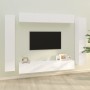 Set de muebles para TV 8 piezas madera contrachapada blanco | Foro24.es | Tu tienda online para hogar, jardín y más Foro24.es