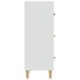 Weißes Sperrholz-Sideboard 70x34x90 cm von vidaXL, Sideboards - Ref: Foro24-812150, Preis: 93,85 €, Rabatt: %