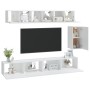 Set de muebles para TV 6 piezas madera contrachapada blanco de , Muebles TV - Ref: Foro24-3114614, Precio: 244,92 €, Descuent...