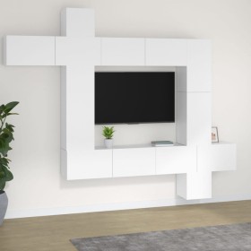 Set de muebles para TV 9 piezas madera contrachapada blanco de , Muebles TV - Ref: Foro24-3114654, Precio: 479,99 €, Descuent...