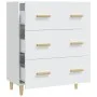 Weißes Sperrholz-Sideboard 70x34x90 cm von vidaXL, Sideboards - Ref: Foro24-812150, Preis: 92,63 €, Rabatt: %