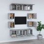 Set de muebles para TV 8 pzas madera contrachapada gris Sonoma von , TV-Möbel - Ref: Foro24-3120213, Preis: 210,78 €, Rabatt: %