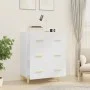 Weißes Sperrholz-Sideboard 70x34x90 cm von vidaXL, Sideboards - Ref: Foro24-812150, Preis: 92,63 €, Rabatt: %