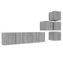 Set de muebles para TV 6 pzas madera contrachapada gris Sonoma von , TV-Möbel - Ref: Foro24-3120300, Preis: 147,90 €, Rabatt: %