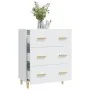 Weißes Sperrholz-Sideboard 70x34x90 cm von vidaXL, Sideboards - Ref: Foro24-812150, Preis: 92,63 €, Rabatt: %