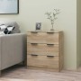 Aparador de madera contrachapada color roble Sonoma 60x30x70 cm de vidaXL, Aparadores - Ref: Foro24-811073, Precio: 83,20 €, ...