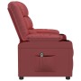 Sillón reclinable eléctrico de cuero sintético rojo tinto | Foro24.es | Tu tienda online para hogar, jardín y más Foro24.es
