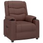 Sillón reclinable eléctrico de cuero sintético marrón | Foro24.es | Tu tienda online para hogar, jardín y más Foro24.es