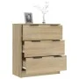 Sideboard aus Sonoma-Eichensperrholz, 60 x 30 x 70 cm von vidaXL, Sideboards - Ref: Foro24-811073, Preis: 79,34 €, Rabatt: %