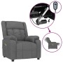 Sillón de masaje eléctrico tela gris oscuro de , Sillones de masaje eléctricos - Ref: Foro24-3143580, Precio: 234,75 €